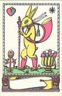 ** T1 Húsvét. Nyomtatta és Kiadja Knerr Izidor, Gyoma / Hungarian Art Postcard With Easter Rabbit S: Kozma - Ohne Zuordnung