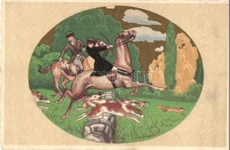 T2/T3 Art Deco Italian Hunting Art Postcard. C.C.M. 2604-2. S: D. Gobbi (EK) - Ohne Zuordnung