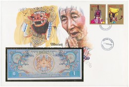 Bhutan 1N ~1981. Felbélyegzett Borítékban, Bélyegzéssel T:1
Bhutan ~1981. 1 Ngultrum In Envelope With Stamp And Cancella - Sin Clasificación