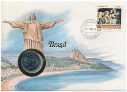 Brazília 1983. 50c, Felbélyegzett Borítékban, Bélyegzéssel, Német Nyelvű Leírással T:1 
Brazil 1983. 50 Cruzeiros In Env - Ohne Zuordnung