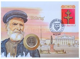 Fehéroroszország Felbélyegzett Borítékban, Bélyegzéssel Benne Oroszország 1992. 20R, Német Nyelvű Leírással T:I 
Belarus - Sin Clasificación