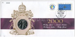 Belgium 2000. 'Szent év' Fém Emlékérem érmés Borítékban, Alkalmi Bélyegzéssel és 17F/0.42E-s Bélyeggel T:1
Belgium 2000. - Sin Clasificación