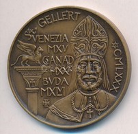 1980. 'Szent Gellért / Szeged MDCCCLXXX - Árvízi Fogadalom MCMLXXX' Br Emlékérem (42,5mm) T:1- - Sin Clasificación