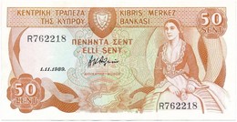 Ciprus 1989. 50c T:II-
Cyprus 1989. 50 Cents C:VF - Unclassified