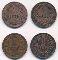 Ausztria 1879-1891. 1kr Cu (4xklf) T:1-,2,2-
Austria 1879-1891. 1 Kreuzer Cu (4xdiff) C:AU,XF,VF - Ohne Zuordnung