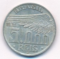 Brazília 1936. 5000R Ag T:2
Brasil 1936. 5000 Reis Ag C:XF 
Krause KM#543 - Sin Clasificación