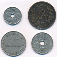 Görögország 1869-1926. 5l-2D (4xklf) T:2,2-
Greece 1869-1926. 5 Lepta - 2 Drachmai (4xdiff) C:XF,VF - Sin Clasificación