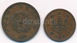 Japán 1885. 1s Br 'Meidzsi' + 1921. 1s Br 'Taisó' T:2,2-
Japan 1885. 1 Sen Br 'Meiji' + 1921. 1 Sen Br 'Taisho'  C:XF,VF - Sin Clasificación