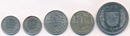 Svájc 1968-1996. 1/2Fr (2xklf) + 1Fr (2xlf) + 5Fr T:1--2-
Switzerland 1968-1996. 1/2 Francs (2xklf) + 1 Francs (2xlf) +  - Sin Clasificación