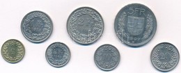 Svájc 1968-1997. 5r-5Fr (7xklf) T:1-
Switzerland 1968-1997. 5 Rappen - 5 Francs (7xdiff) C:AU - Sin Clasificación