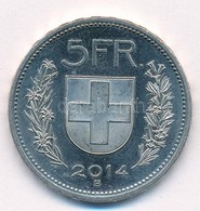 Svájc 2014B 5Fr Cu-Ni T:1- Ujjlenyomat, Kis Ph. 
Switzerland 2014B 5 Francs Cu-Ni C:AU Fingerprint, Small Edge Error - Sin Clasificación