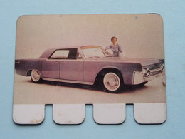 LINCOLN CONTINENTAL - Coll. N° 47 ( Plaquette C O O P - Voir Photo - Ifamétal Paris ) ! - Tin Signs (after1960)