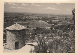 CPSM 84  VACQUEYRAS VUE D'ENSEMBLE PRISE DES DENTELLES  ANCIEN MOULIN - Monteux