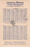 - Calendrier De 1943, CASTILLON, Avenue De La Gare ( 31 ) Labo MINERVA à TOULOUSE - Petit Format : 1941-60