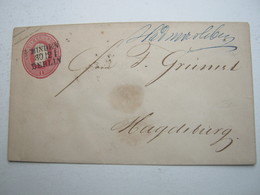 Brief Mit Bahnpoststempel :  MINDEN - BERLIN, Ortsaufgabe . Hadmersleben - Postal  Stationery