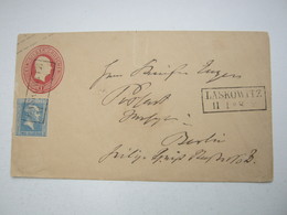 LASKOWITZ  , Klarer Stempel Auf Brief, Recht Selten - Postal  Stationery