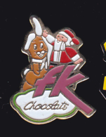 61618- Pin's.-FK Chocolats.. Noel. - Noël