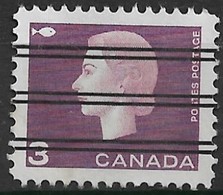 Canada 1963, Scott #403 Pre (U) Queen Elizabeth II And Fish - Préoblitérés