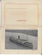 NEDERLAND - NON DATE - CARTE-LETTRE De La COMPAGNIE MARITIME ROTTERDAMSCHE LLOYD - PAQUEBOT SS "INDRAPOERA" - Covers & Documents