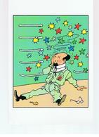 CPM Tintin Le Professeur Tournesol Dans Les Vapes - Hergé