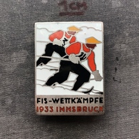 Badge Pin ZN008987 - Skiing FIS World Championships Innsbruck Austria 1933 - Wintersport