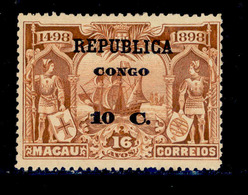 ! ! Congo - 1913 Vasco Gama On Macau 10 C - Af. 89 - MH - Congo Portugais