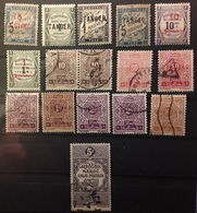 MAROC 1896 - 1945 TAXE Lot De 15 Timbres Neufs Et Obl + Colis Postal No 10, TB,  Cote 32 Euros - Impuestos