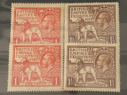 Gran Bretaña 171/4. Año 1924/5 - Unused Stamps