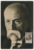 TCHECOSLOVAQUIE - Carte Maximum - Président T.G. Masaryk - 1947 - Lettres & Documents