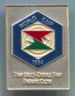 TRAP SKEET - Schutzen, Jagd Hunting, World Cup 1994, Fagnano Olona Italy, Vintage Pin, Badge, Abzeichen, 40x30mm - Tir à L'Arc