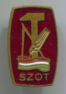 SZOT - Communist Party HUNGARY, Vintage Pin Badge, Abzeichen, Enamel - Associazioni