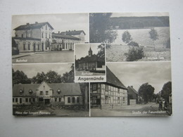 ANGERMÜNDE , Bahnhof , Karte 1962 - Angermünde