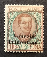 Trentino-Alto Adige 1918 Sa. 27 = 260€ Mint * VF „VENEZIA TRIDENTINA“ (1914-18 War Italy Regno D‘ Italia Italie - Trente