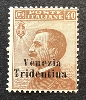 Trentino-Alto Adige 1918 Sa. 24 = 450€ Mint * VF „VENEZIA TRIDENTINA“ (1914-18 War Italy Regno D‘ Italia Italie - Trentin