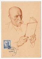 TCHECOSLOVAQUIE - Carte Maximum - Président T.G. Masaryk - 1946 - Briefe U. Dokumente