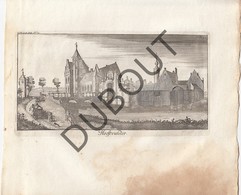 Originele Kopergravure Kasteel Van HOOFTVUNDER, Kasteel STERCKSHOF, DEURNE - 18de Eeuw  (J172) - Historische Dokumente