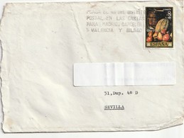 Carta. España. Sevilla A Madrid. 1976. Llama Postal. Sello. Estado Medio. - Altri & Non Classificati