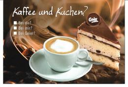 1640d: Kaffee Und Kuchen, Werbekarte Der Bäckerei Geier In 2232 Deutsch- Wagram - Gänserndorf