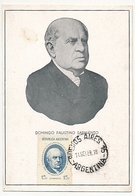 ARGENTINE - Carte Maximum - 15c Domingo Faustino SARMIENTO - 1938 - Lettres & Documents