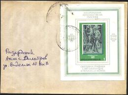 Mailed Cover (letter) With S/S  Painting Durer 1975 From Bulgaria - Lettres & Documents
