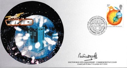 GREAT BRITAIN 1988 Doctor Who 25th Anniversary: Signed Cover (Sir Patrick Moore) CANCELLED - Briefe U. Dokumente