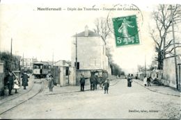 N°2635 T -cpa Montfermeil -dépôt Des Tramways- Descente Des Coudreau- - Strassenbahnen