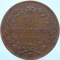 LaZooRo: Italy 10 Centesimi 1893 BI XF - 1878-1900 : Umberto I