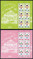 ROMANIA 2002 Europa: Circus, Sheetlets Of 6 MNH / **.  Michel 5657-58 Klb - Nuevos