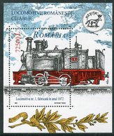 ROMANIA 2002 Steam Locomotives Block  MNH / **.  Michel Block 323 - Nuevos