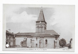 87    SAINT  LAURENT  Sur GORRE   L'EGLISE      2 SCANS - Saint Laurent Sur Gorre