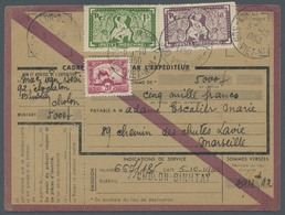 Französisch-Indochina: 1932-50, Vier Frankierte Geldüberweisungsformulare Nach Frankreich In Guter E - Covers & Documents