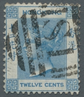 Hongkong - Treaty Ports: 1880-1900 (c.) TREATY PORTS Cancellations, Nice Lot Of 24 Stamps Showing A - Other & Unclassified