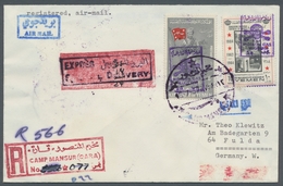 Jemen - Königreich: 1967, "For Poison Gas Victims", Franked Flight R-cover From CAMP MANSUR 19-7-67 - Yémen