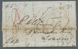 Neuseeland: 1848, Ein Vermutlich Zweimal Verwendeter Brief, Im Juni 1848 Mit Dekorativem Kronenstemp - Lettres & Documents